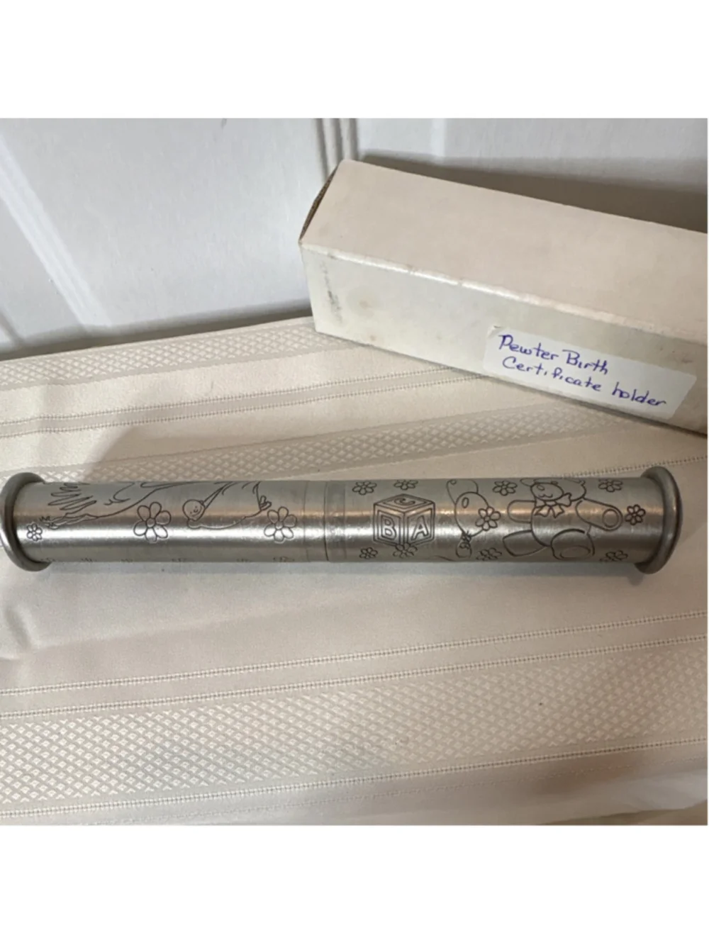 Baby's First Gifts Pewter Birth Certificate Holder MPN 100056